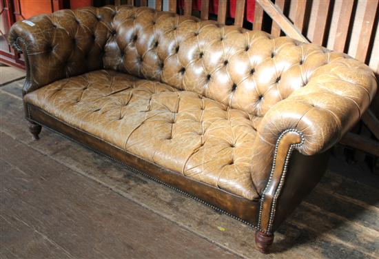 Leather chesterfield sofa